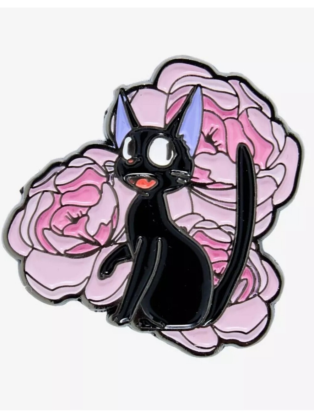 New Studio Ghibli Kiki's Delivery Service Jiji Floral Enamel Pin